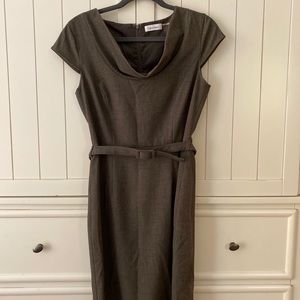 Size 4 Calvin Klein Dark Grey Dress